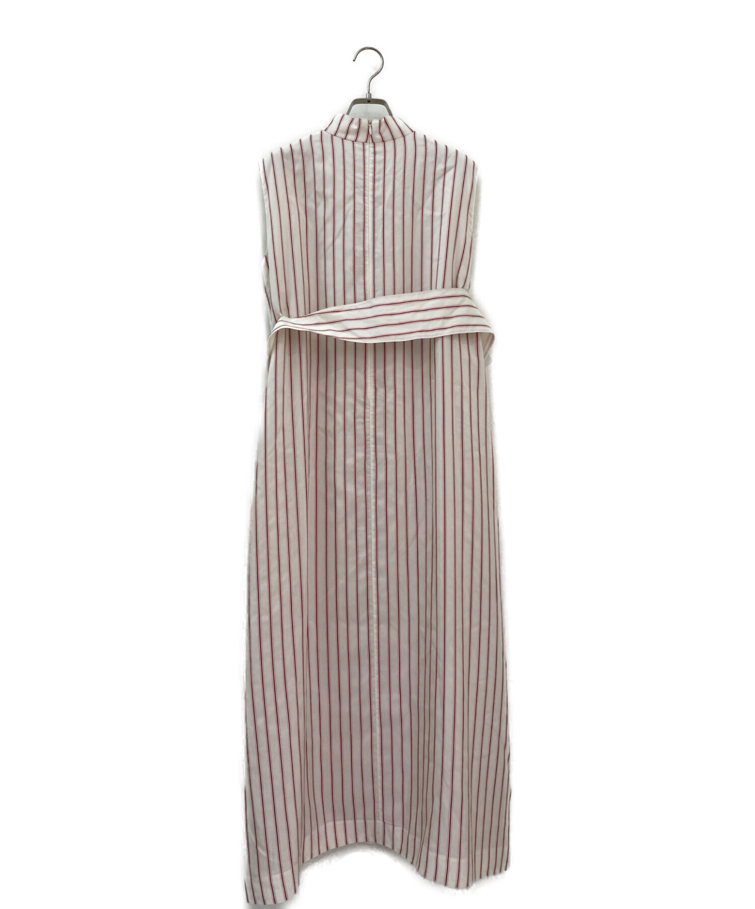 中古・古着通販】ebure (エブール) シルクストライプワンピース 
