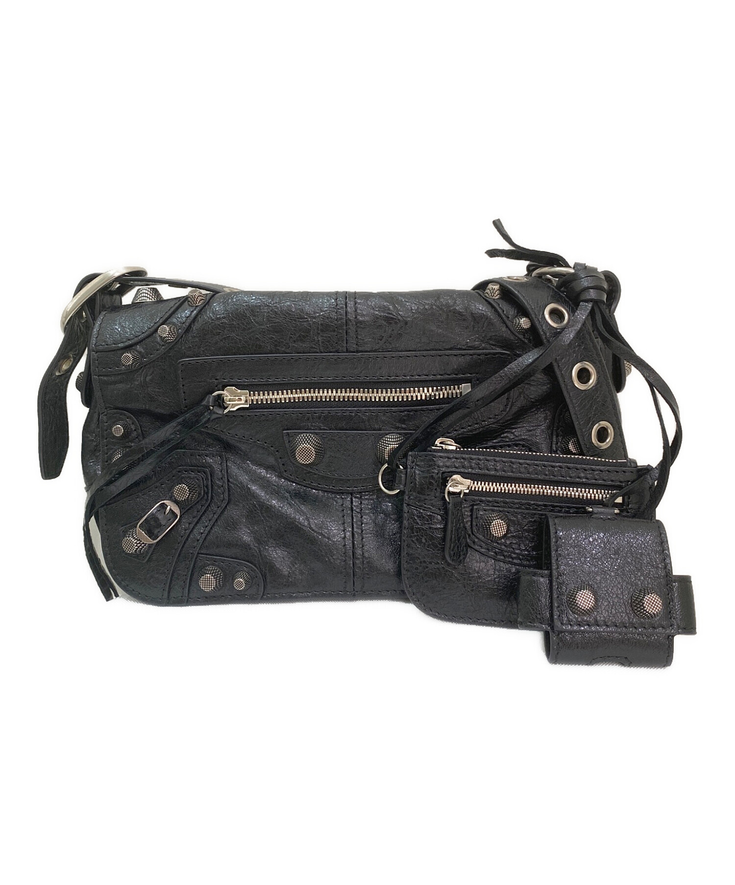 中古・古着通販】BALENCIAGA (バレンシアガ) LE CAGOLE XS ブラック