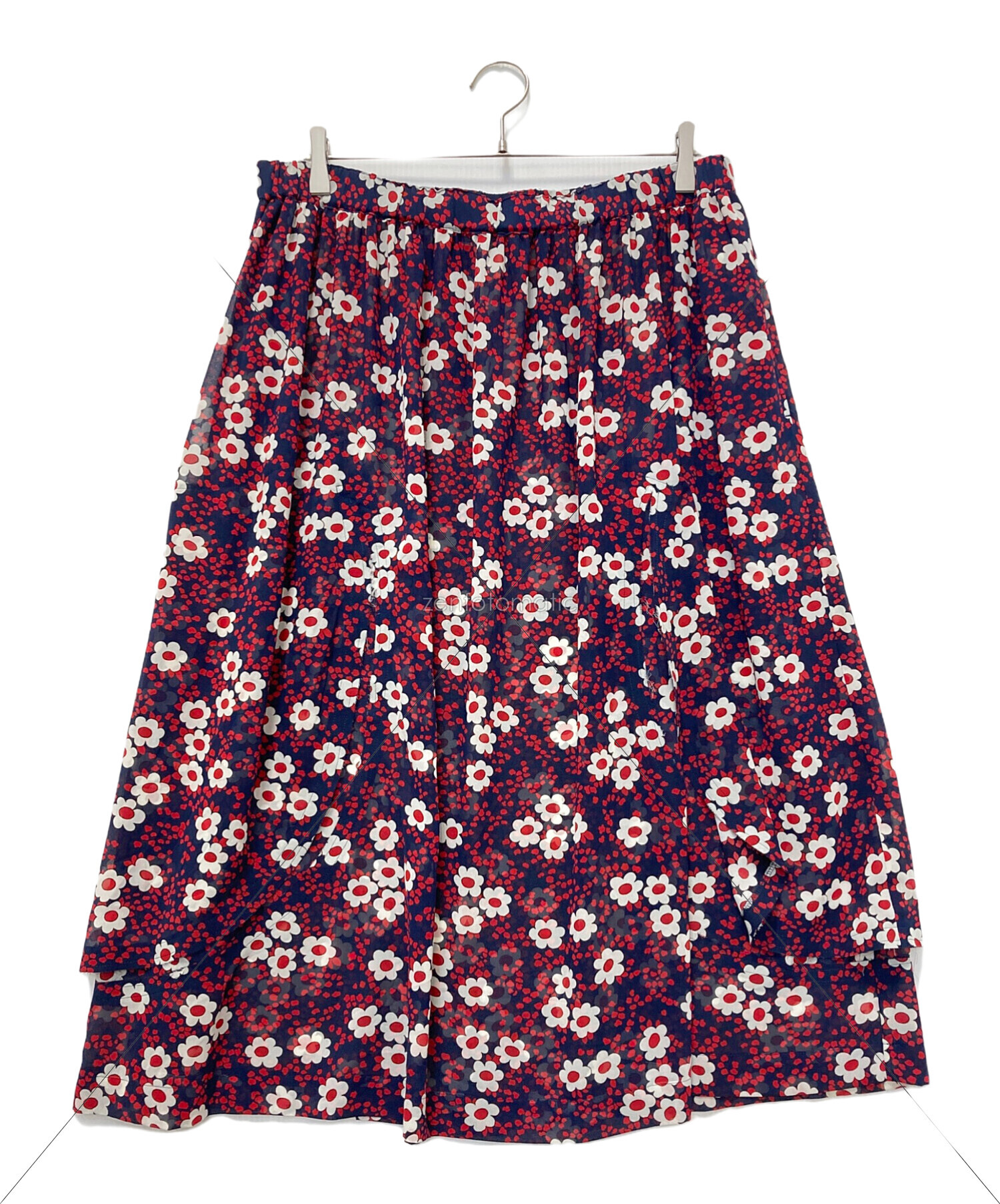 COMME des GARÇONS コムデギャルソン　花柄フレアスカート 中古・古着通販】COMME des GARCONS (コムデギャルソン) フラワー