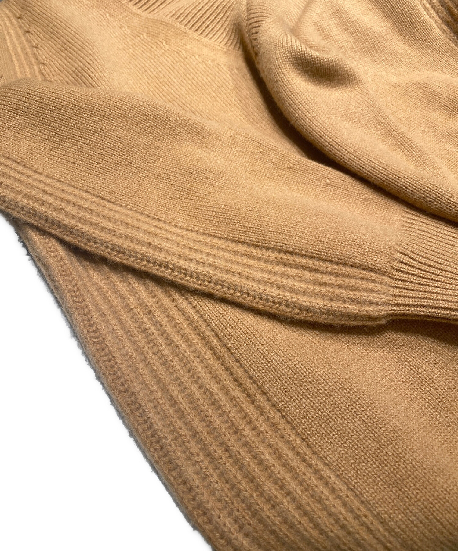 中古・古着通販】DRAWER (ドゥロワー) カシミヤVネックニット キャメル