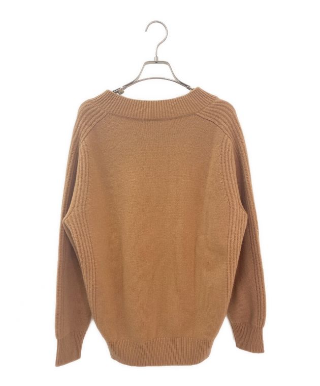 DRAWER カシミヤＶネックニット Drawer（ドゥロワー）の「Drawer カシミヤVネックフリンジニット