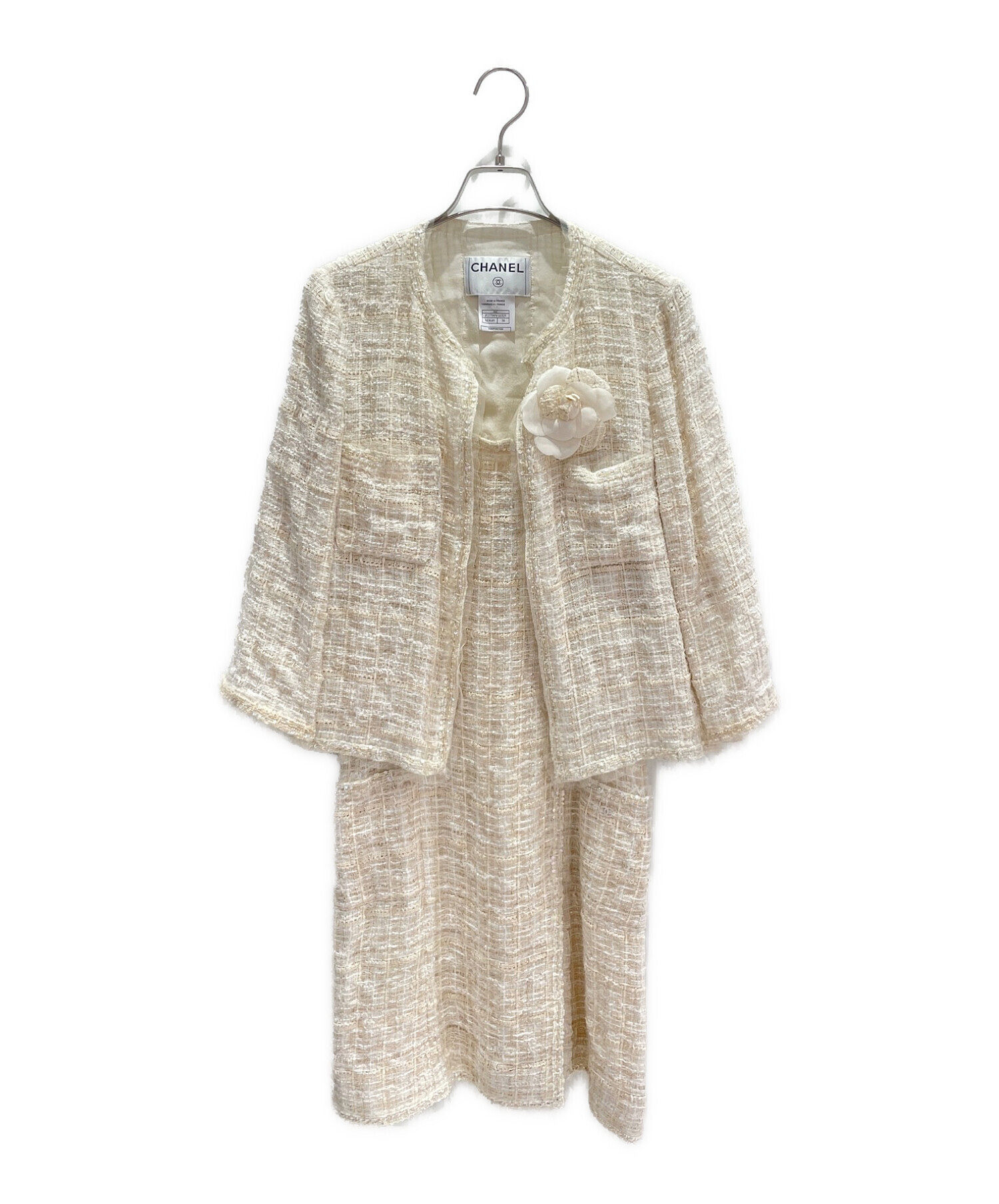 中古・古着通販】CHANEL (シャネル) セットアップカメリアブローチ