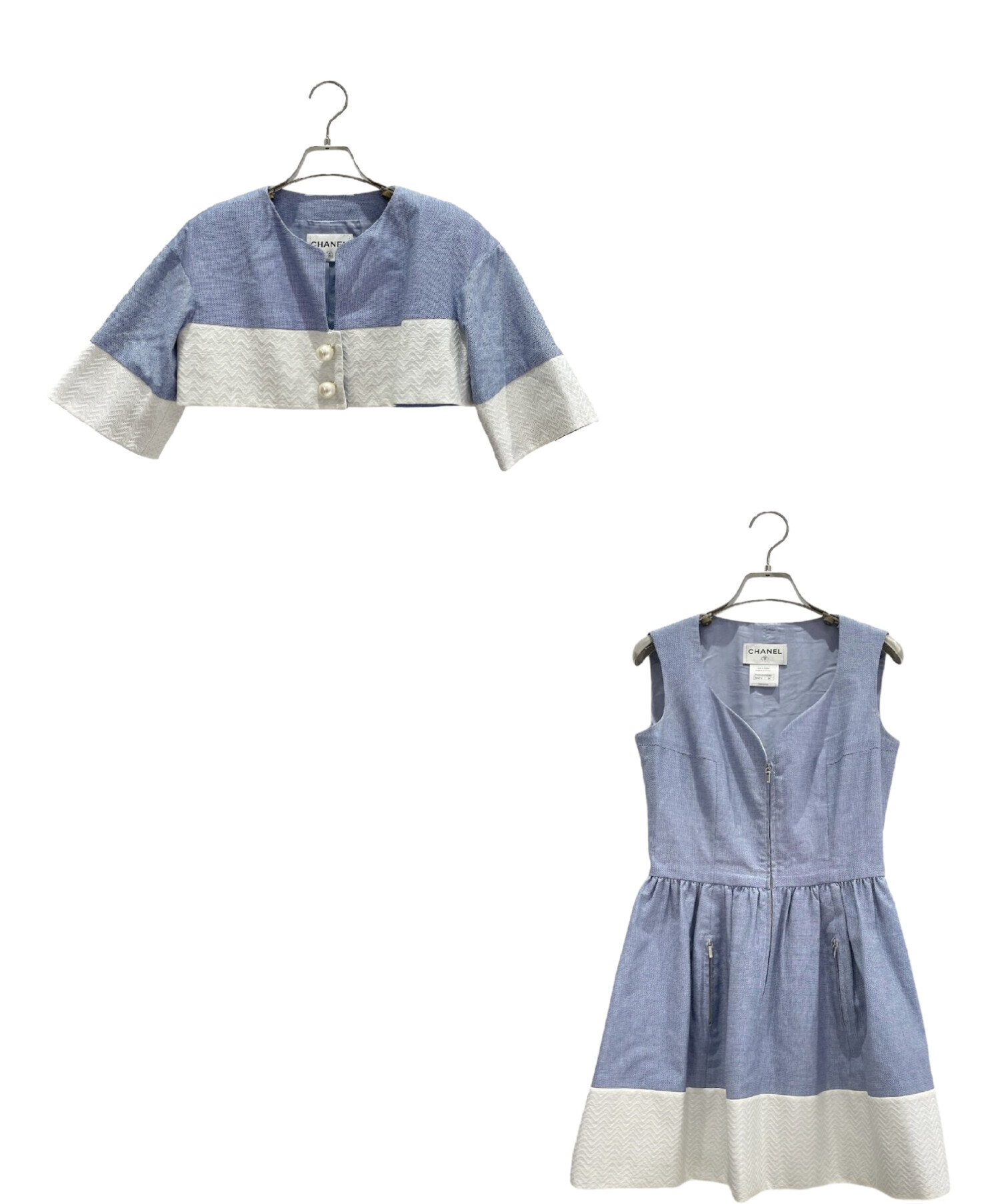 中古・古着通販】CHANEL (シャネル) セットアップワンピース スカイ