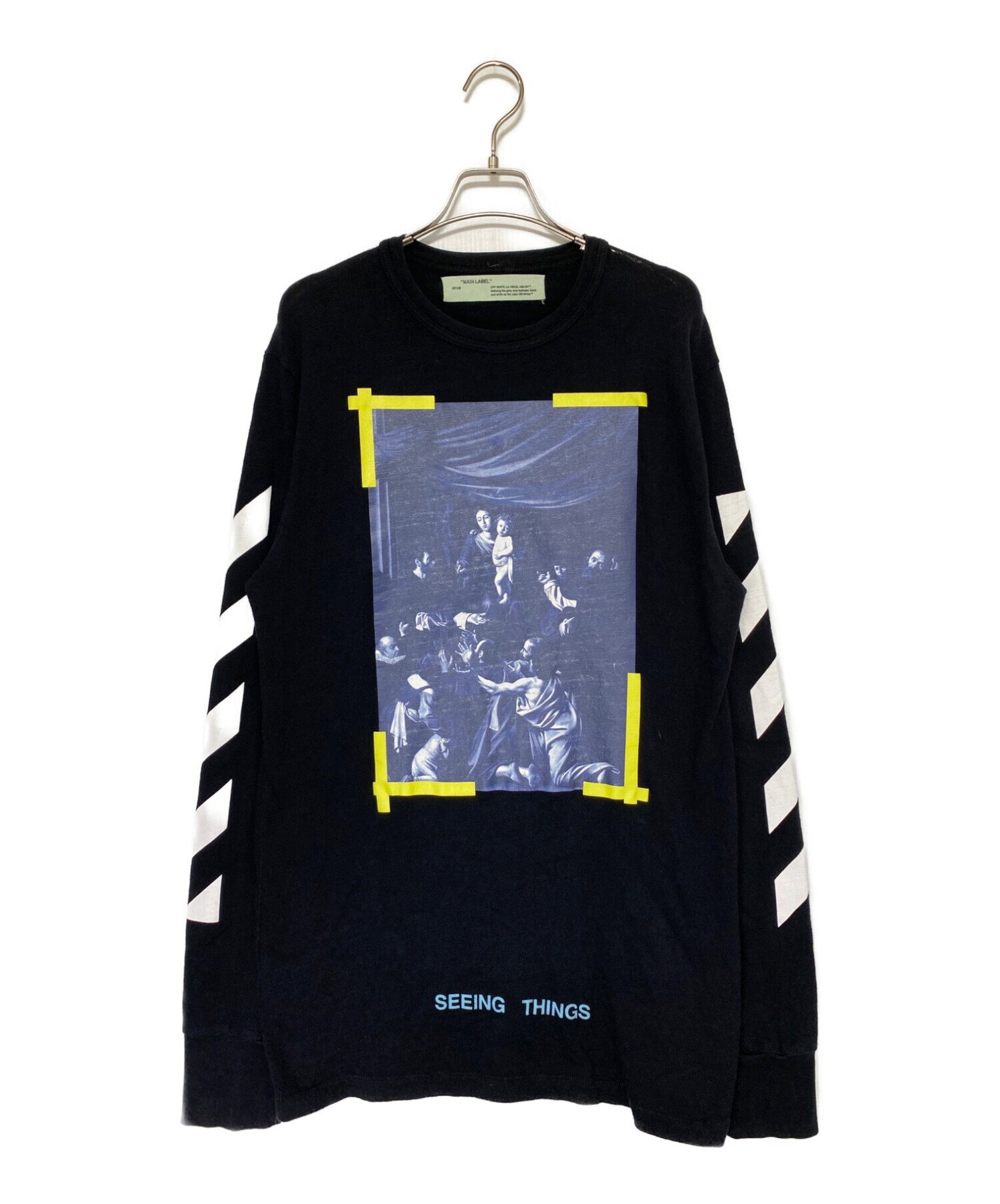 オフホワイト OFF-WHITE ロングスリーブカットソー M～L相当 Off-WhiteオフホワイトロングTシャツ