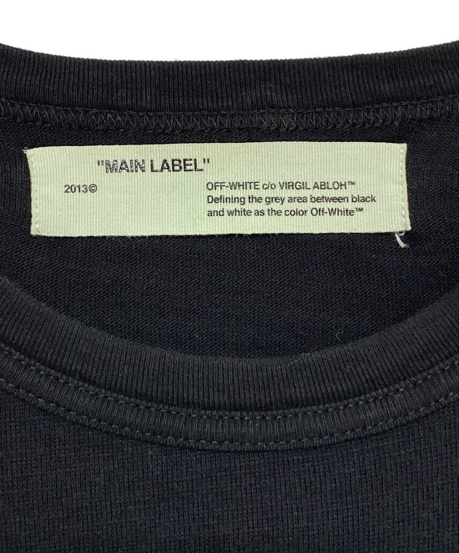 オフホワイト OFF-WHITE ロングスリーブカットソー M～L相当 Off-WhiteオフホワイトロングTシャツ