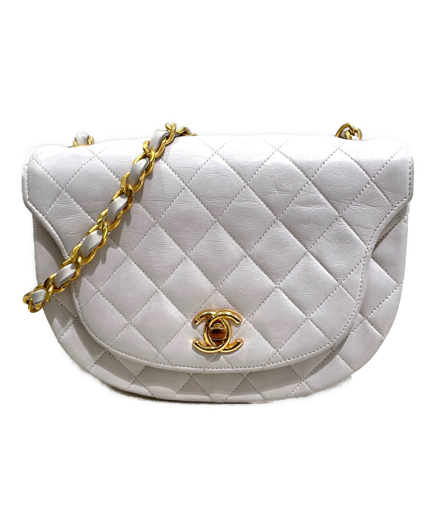 CHANEL ハーフムーン　ショルダーバッグ シャネル/ハーフムーン ショルダーバッグ – セレブブランド