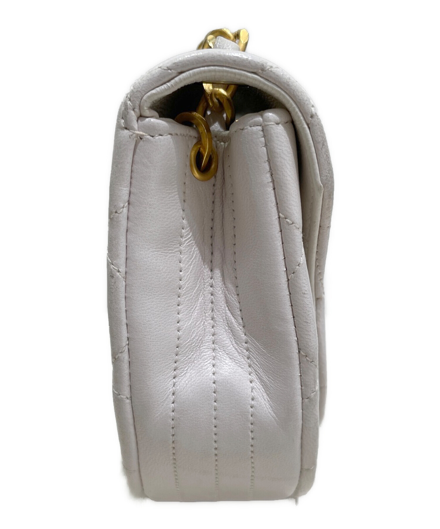 中古・古着通販】CHANEL (シャネル) ハーフムーンマトラッセショルダー 