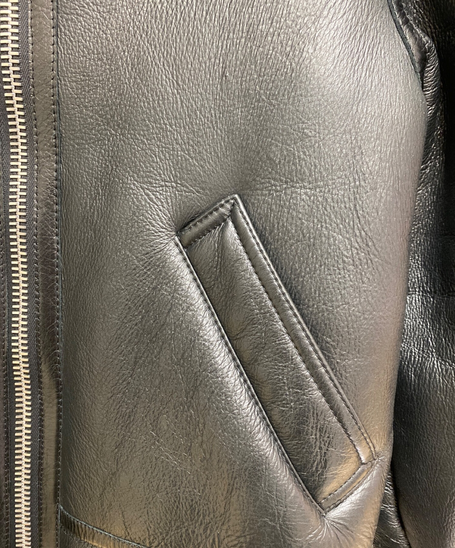 中古・古着通販】CELINE (セリーヌ) ラムスキンボンバージャケット