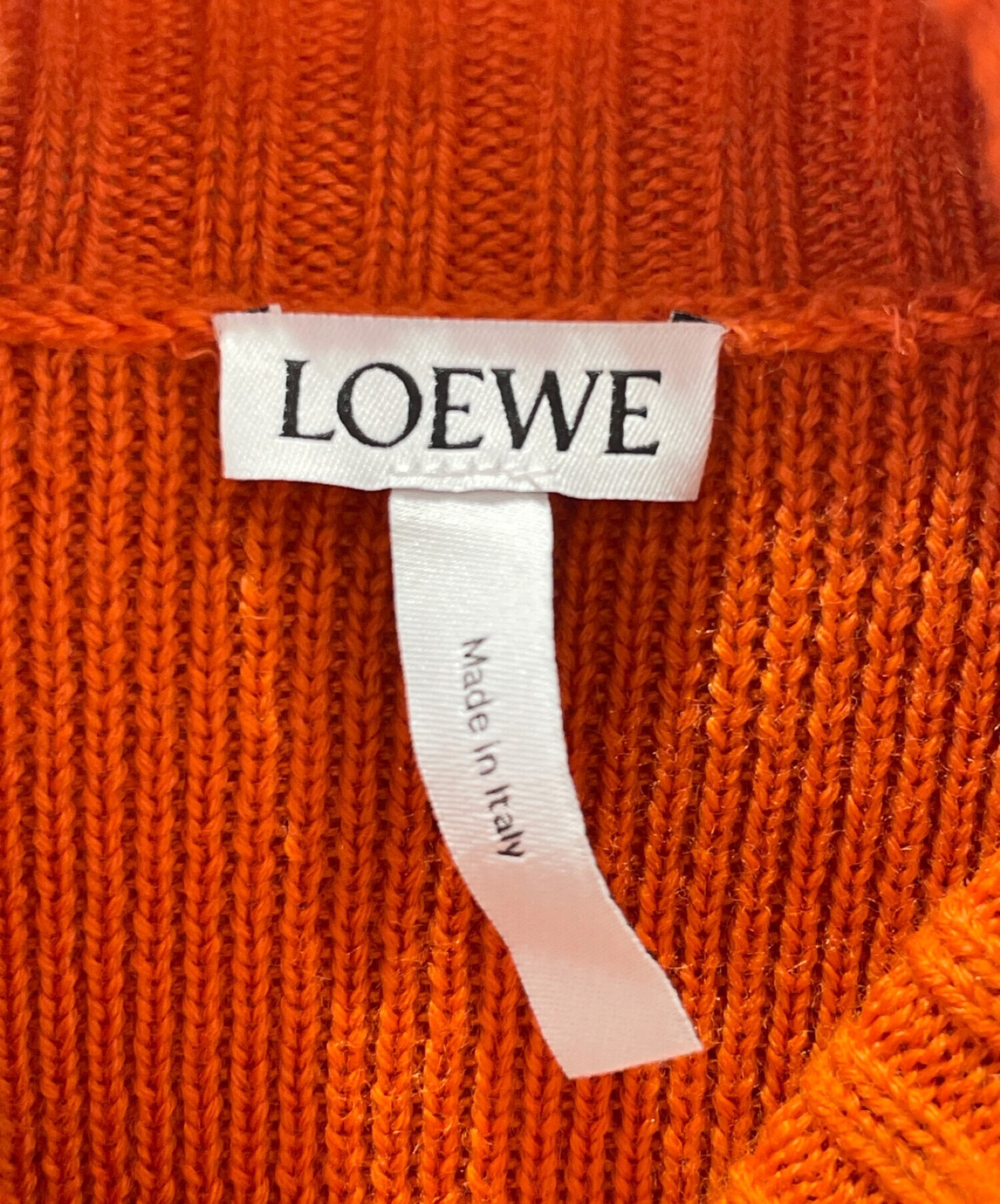 中古・古着通販】LOEWE (ロエベ) タートルネックニット オレンジ 