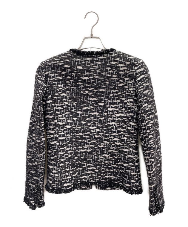 CHANEL ブラック ノーカラージャケット CHANEL BOUTIQUE ノーカラージャケット CHANEL BOUTIQUE ノーカラー