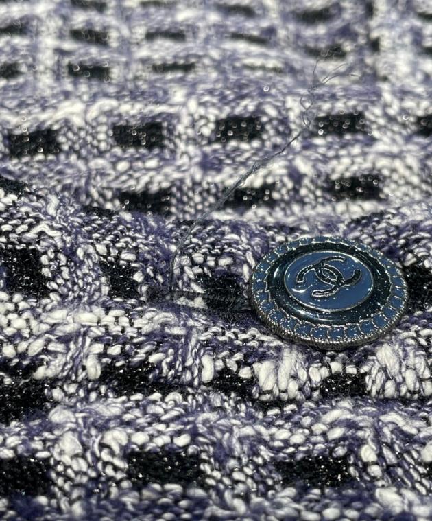 中古・古着通販】CHANEL (シャネル) ツイードワンピース ネイビー