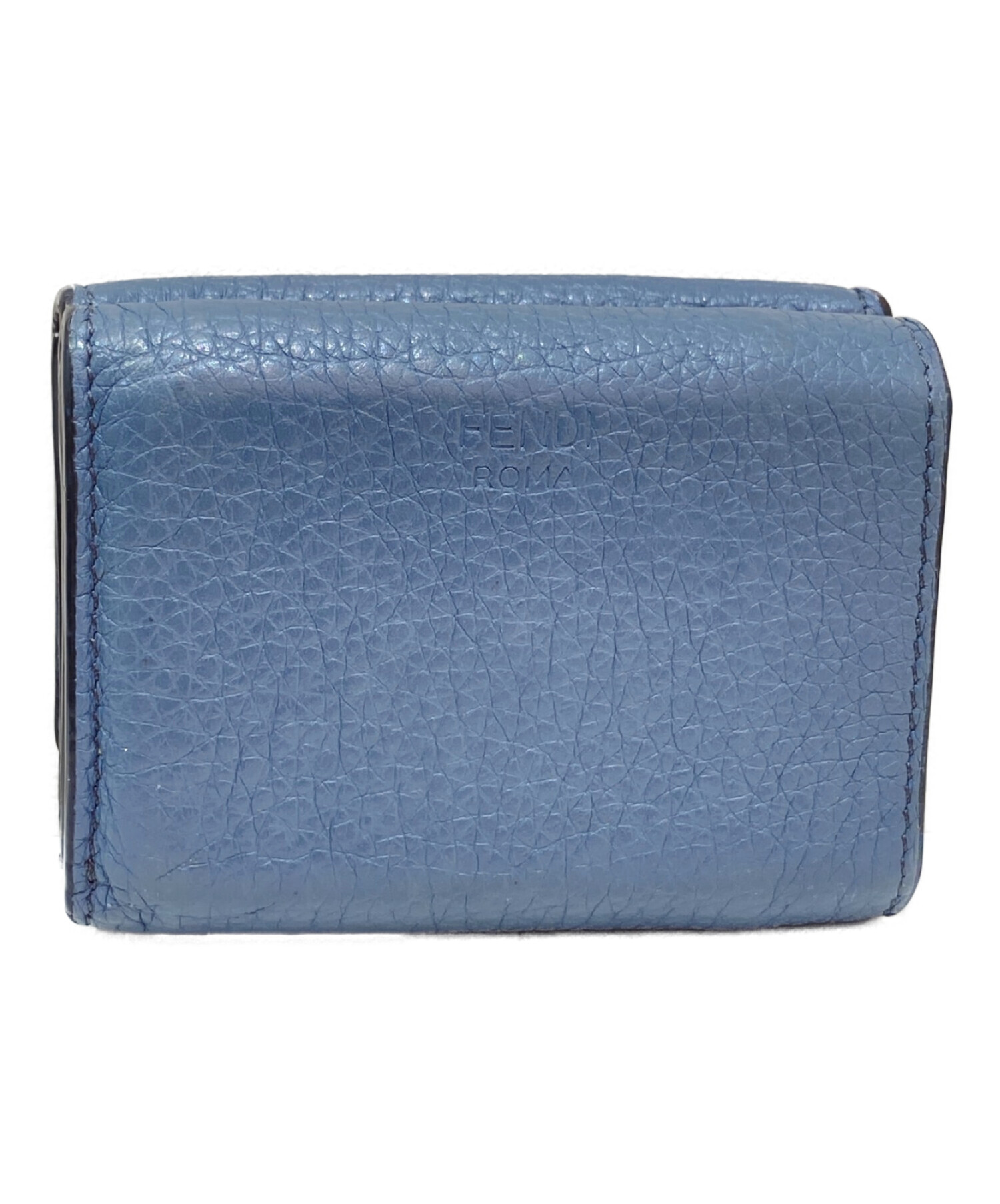 中古・古着通販】FENDI (フェンディ) ピーカブー3つ折り財布 ブルー