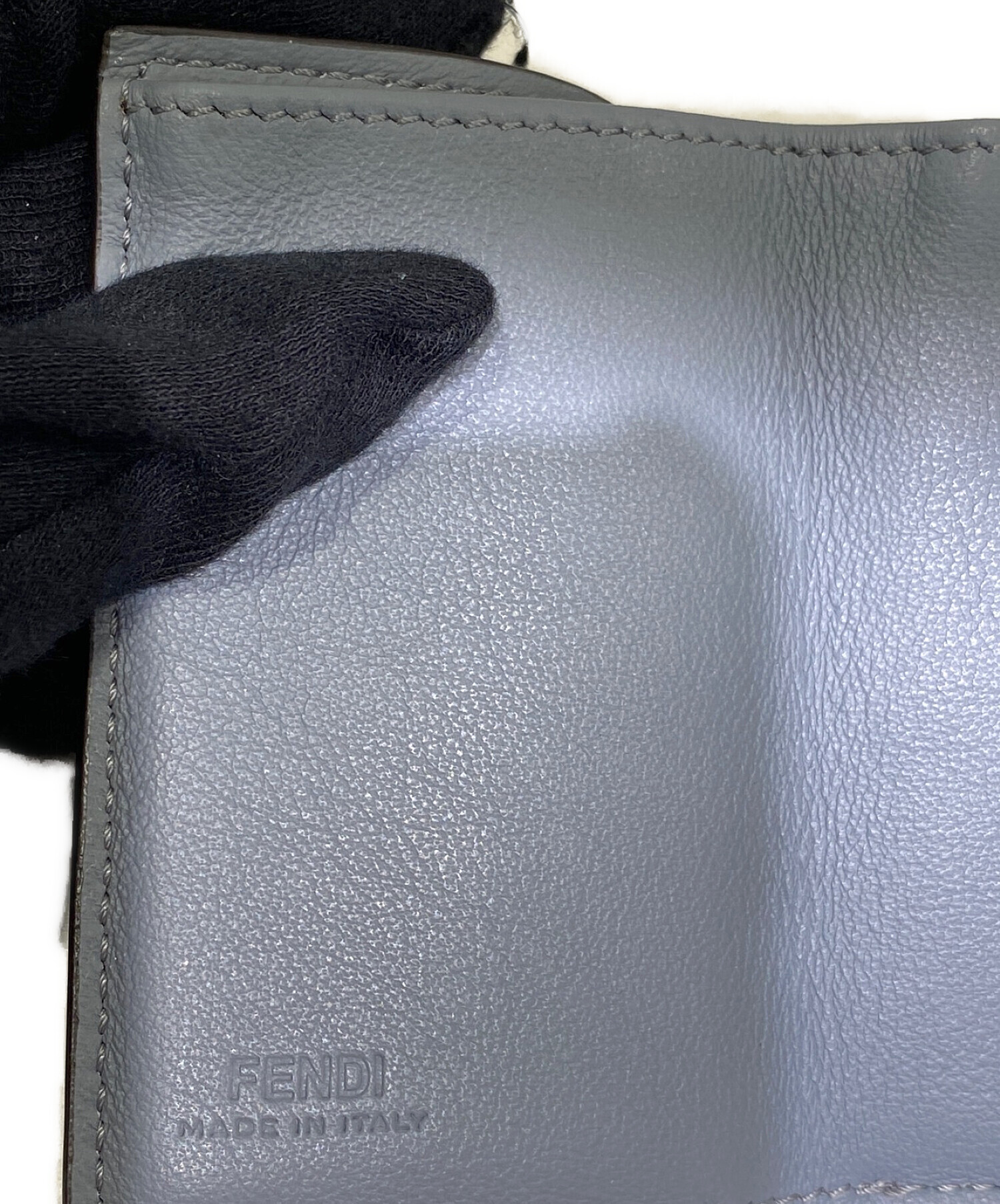 中古・古着通販】FENDI (フェンディ) ピーカブー3つ折り財布 ブルー