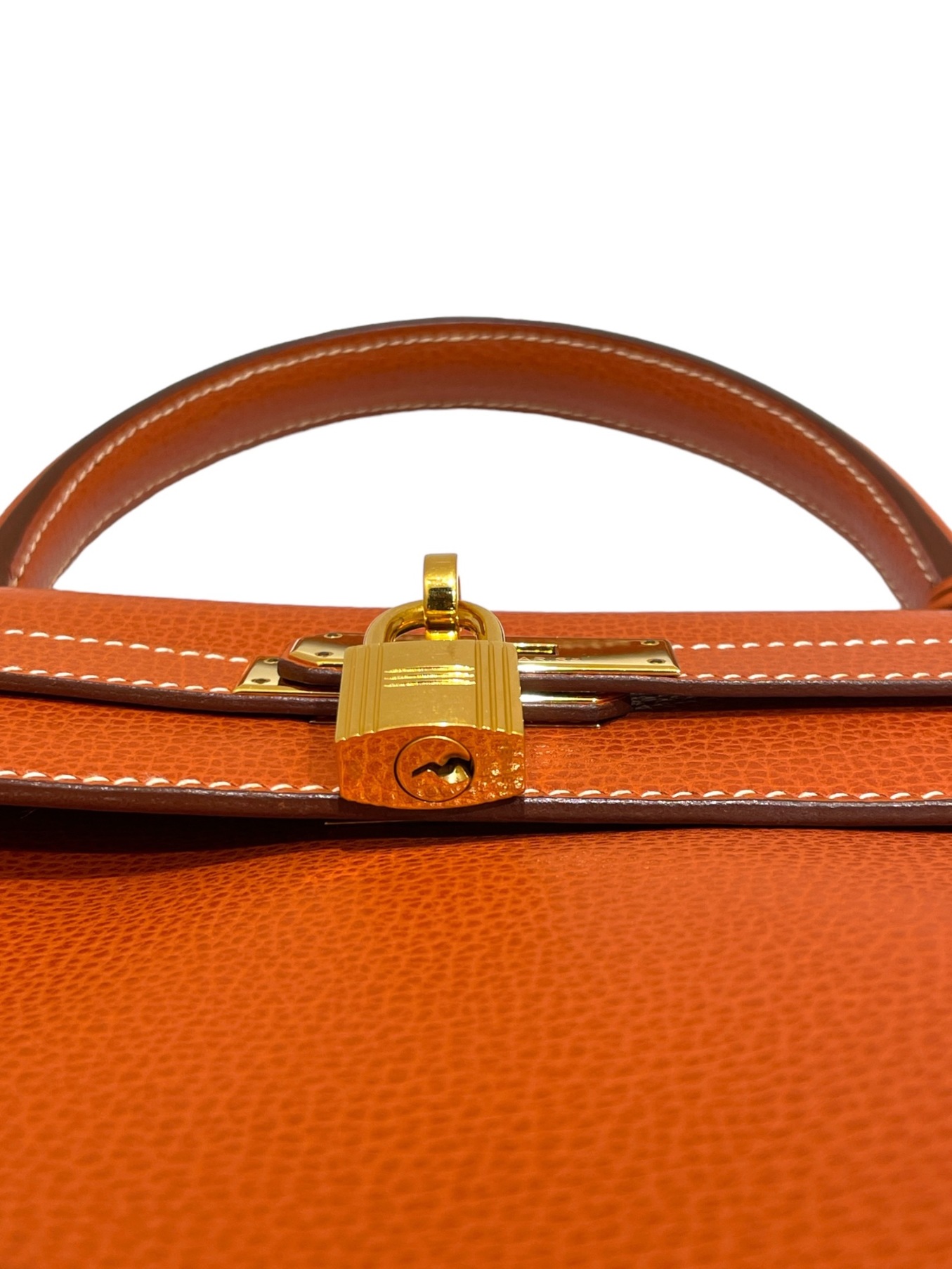 中古・古着通販】HERMES (エルメス) ケリー35 オレンジ系 サイズ:35