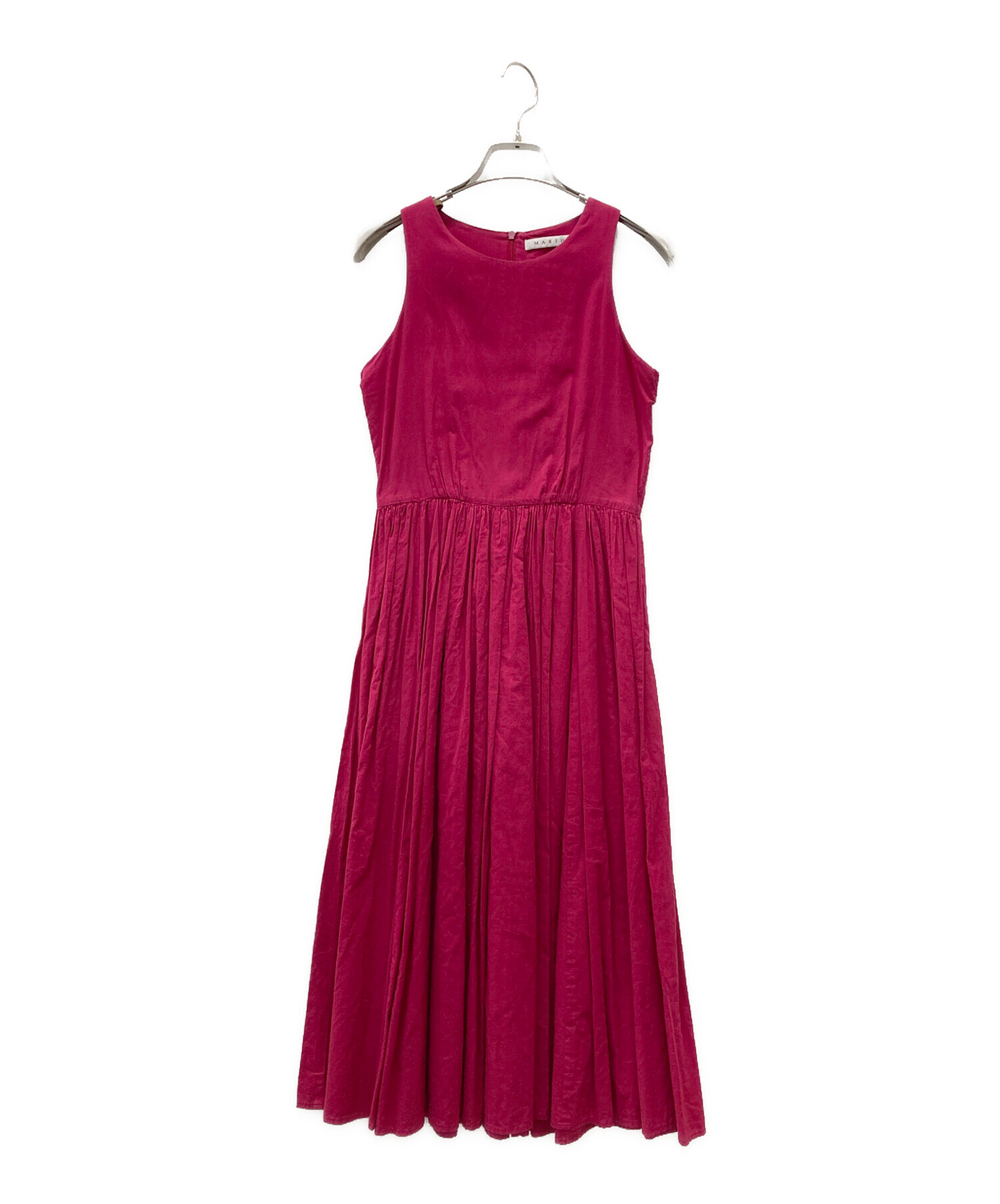 MARIHAピンク ノースリーブ ロングワンピース 36 MARIHA フラワー