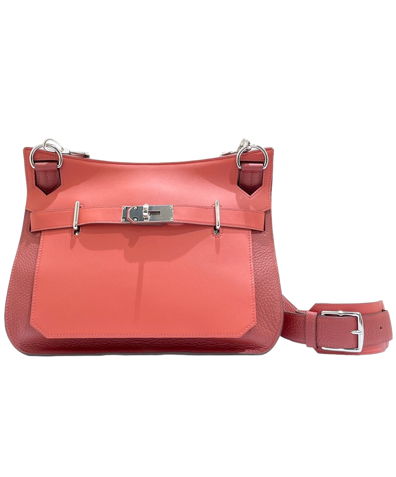 中古・古着通販】HERMES (エルメス) ジプシエール28 レッド×シルバー 