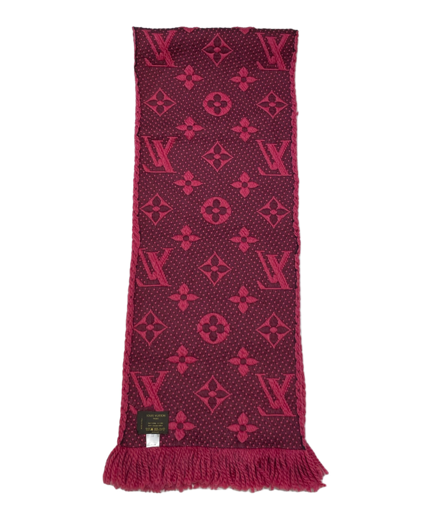 【即日発送】 Louis Vuitton ロゴマフラー 赤とピンク Louis Vuitton ロゴマフラー 赤とピンク LOUIS VUITTON（マフラー
