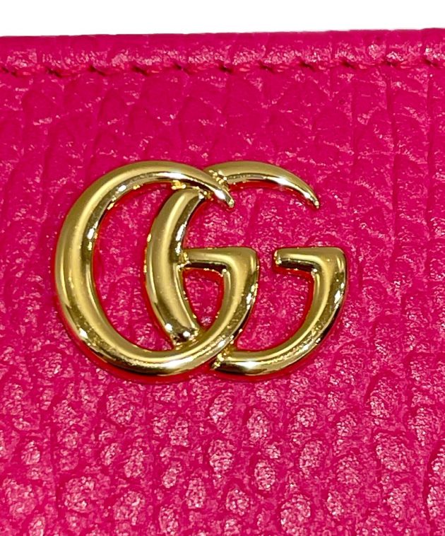 中古・古着通販】GUCCI (グッチ) 2つ折り財布 ショッキングピンク