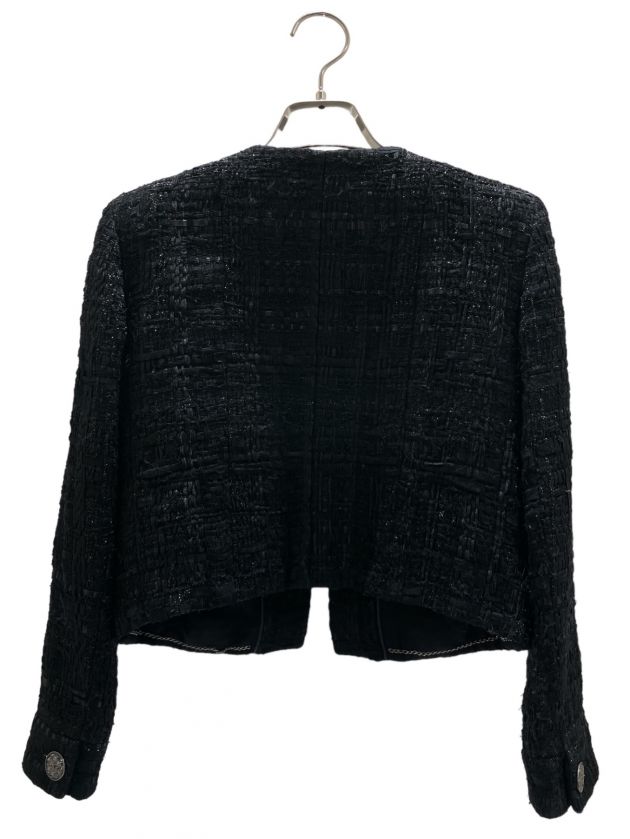 中古・古着通販】CHANEL (シャネル) ノーカラーツイードジャケット