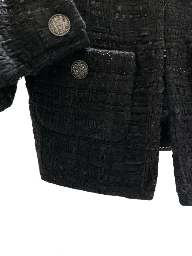 中古・古着通販】CHANEL (シャネル) ノーカラーツイードジャケット