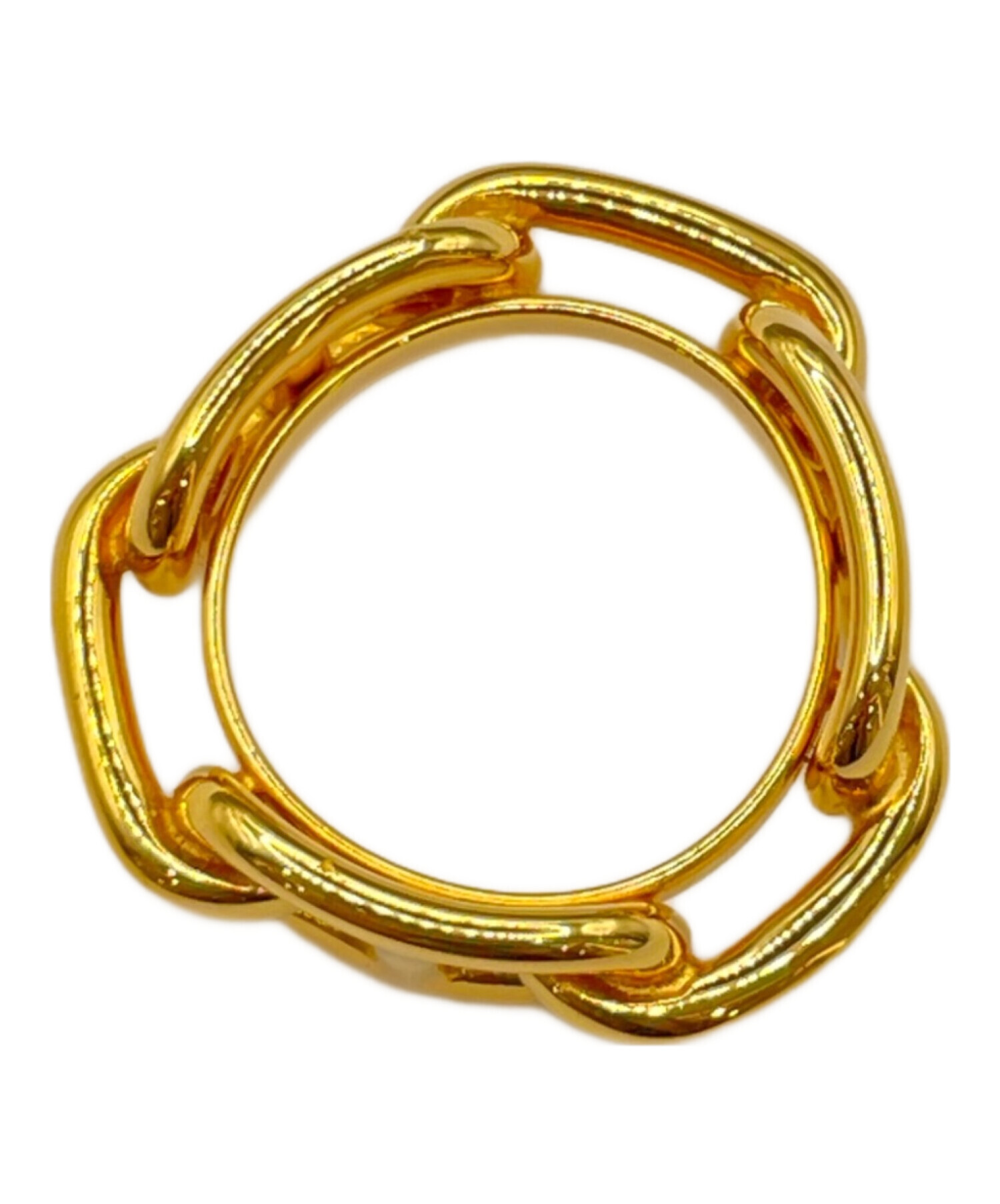 HERMES エルメス シェーヌダンクル スカーフリング ゴールドカラー HERMES エルメス スカーフリング ルガテ シェーヌダンクル ゴールド