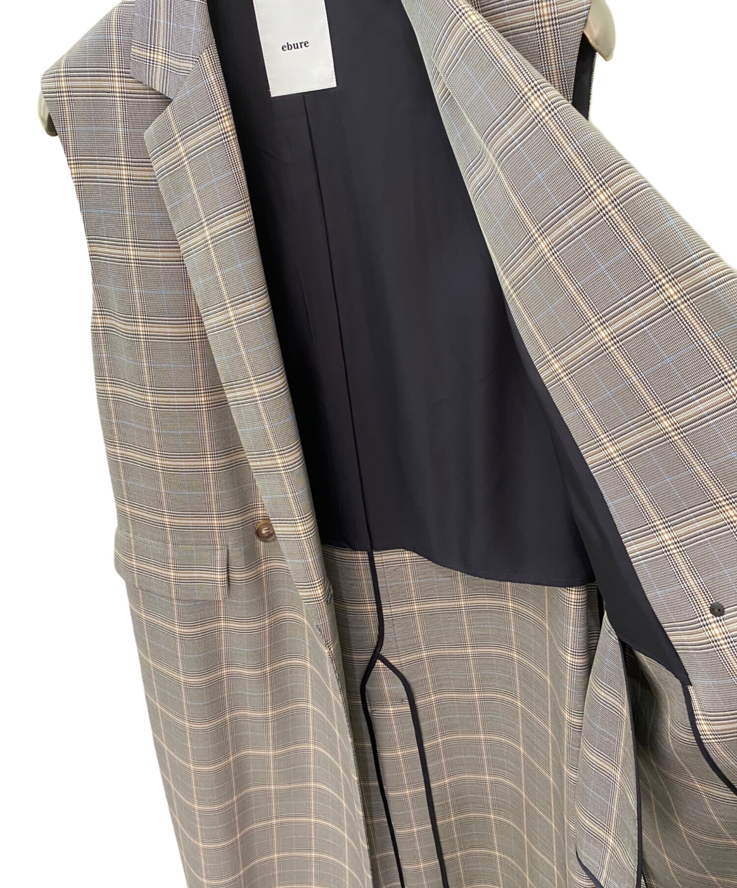 ebure ロングジレ　36 中古・古着通販】ebure (エブール) ロングジレ グレー サイズ:36
