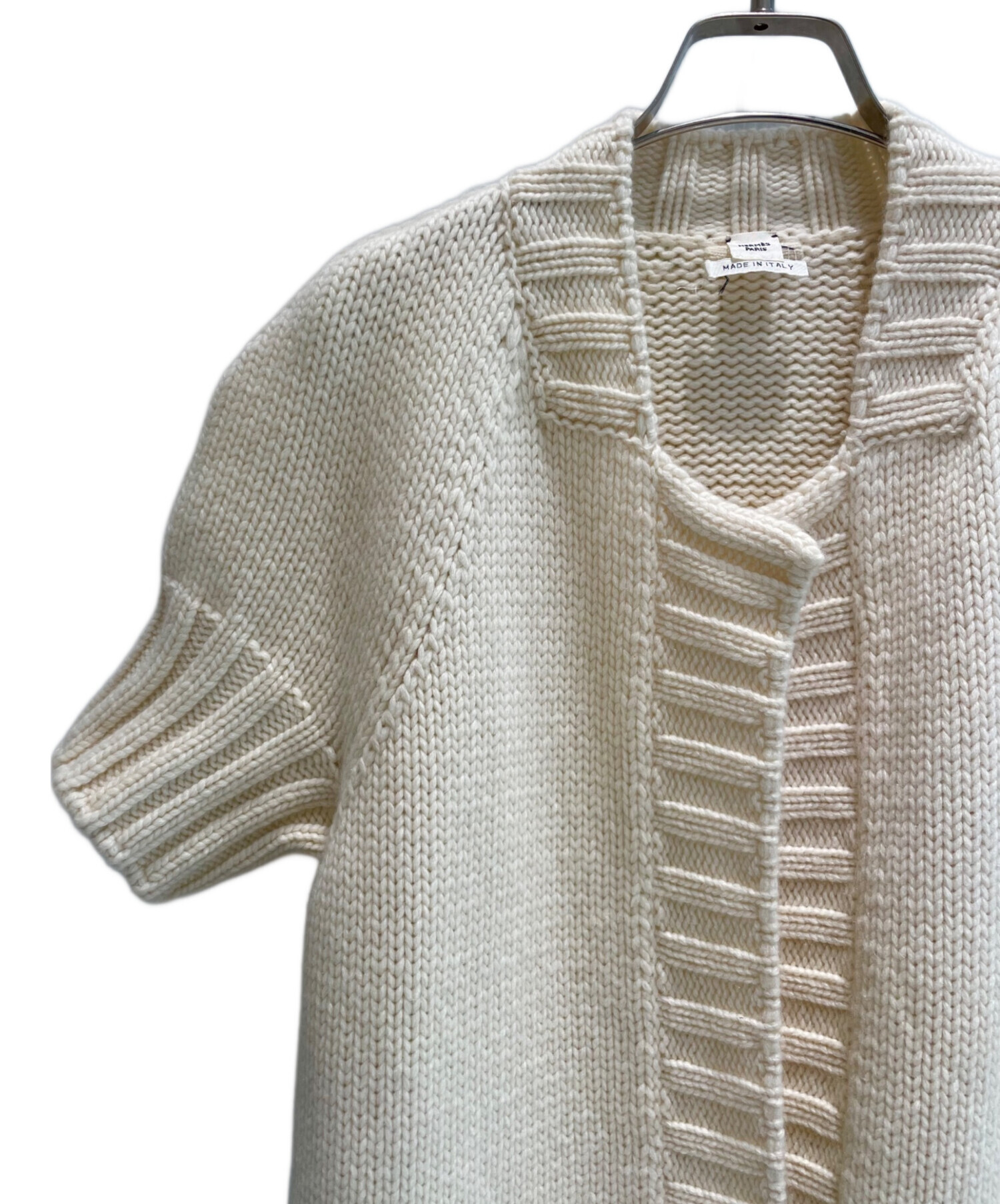 中古・古着通販】HERMES (エルメス) ニットカーディガン アイボリー