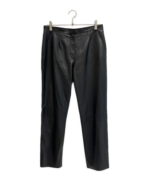 HERMES ブラック パンツ 中古・古着通販】HERMES (エルメス) レザーパンツ ブラック サイズ:40