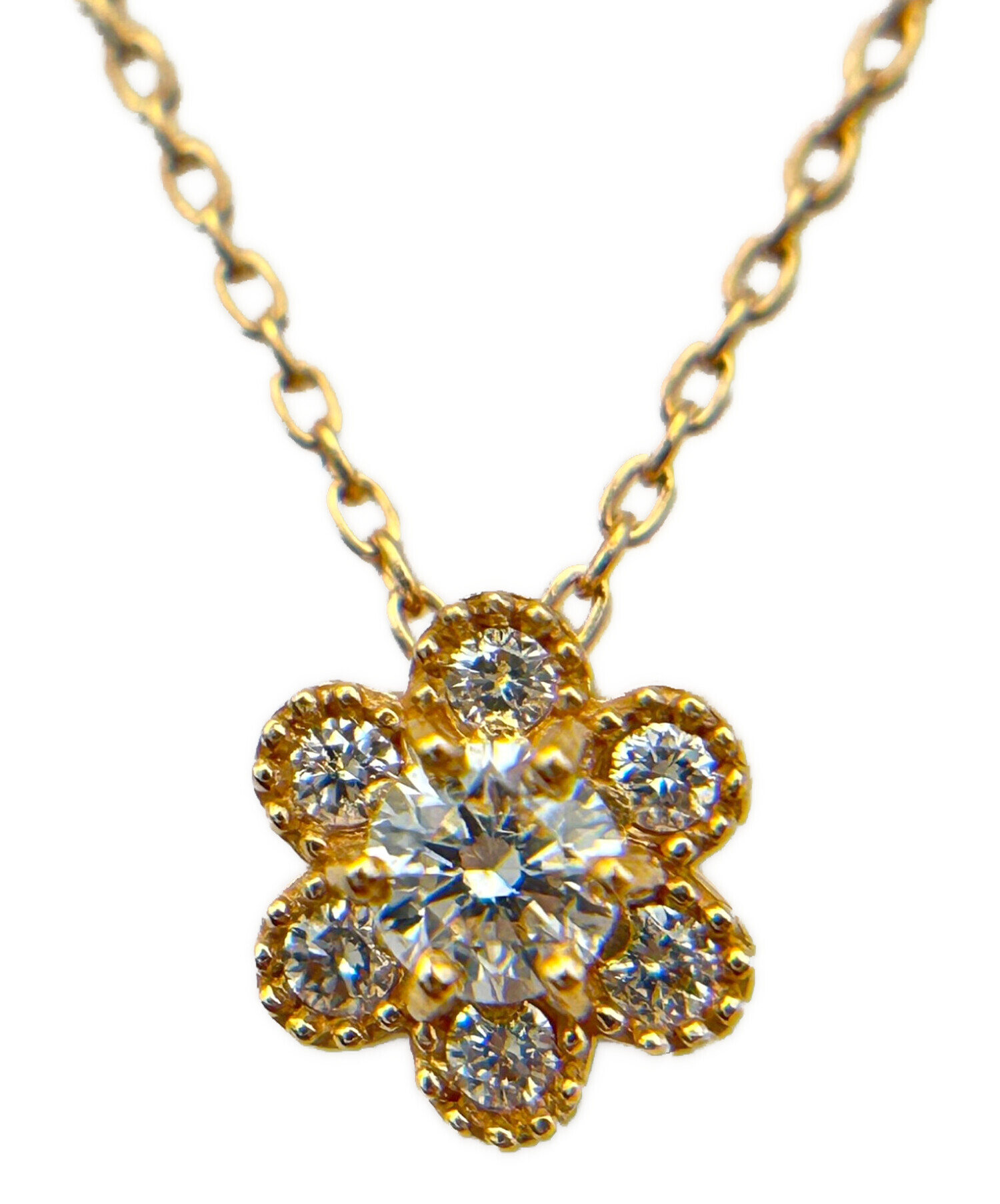 Ponte Vecchio フラワーモチーフ ネックレスリバーシブル