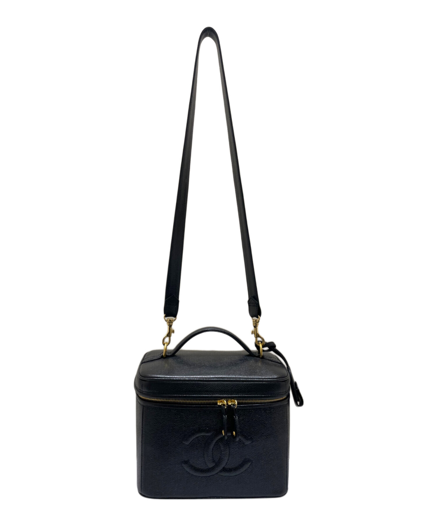 中古・古着通販】CHANEL (シャネル) バニティバッグ ブラック