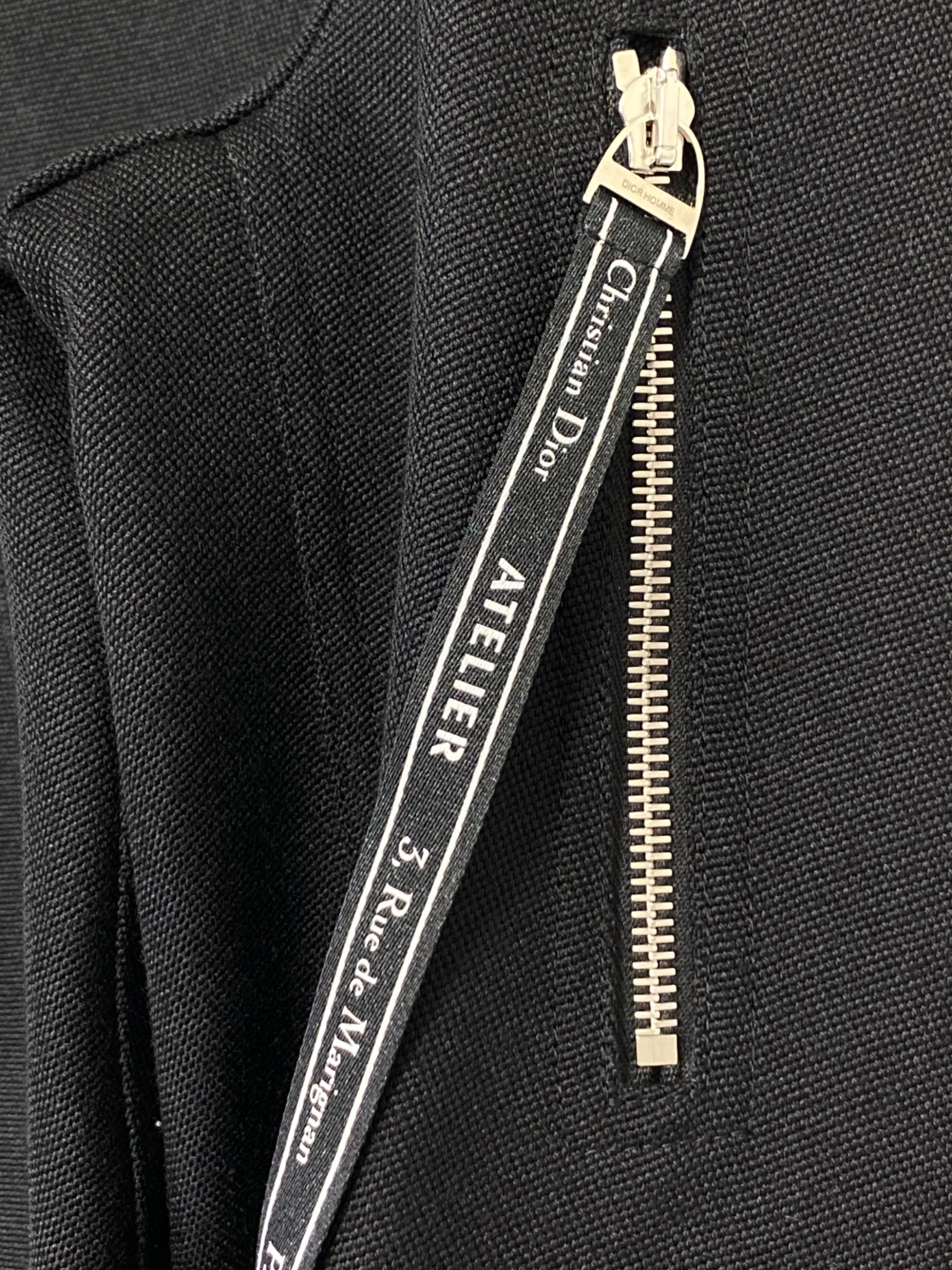 DIOR ディオールオム 2007年モデル ウール ジップポケット ジャケット 2007年エディ期ラストコレクション【Dior Homme（ディオール オム