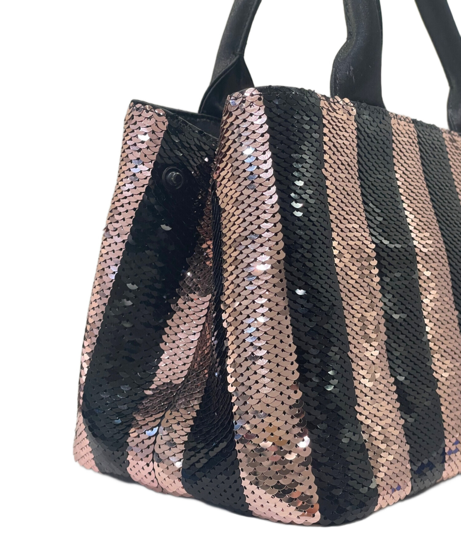 中古・古着通販】PRADA (プラダ) カナパミニ 〈スパンコール〉 ピンク 