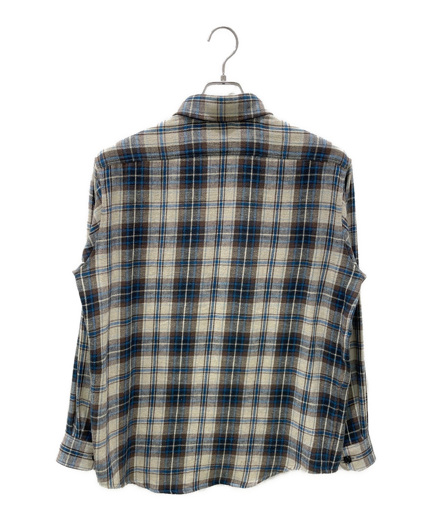 中古・古着通販】CELINE (セリーヌ) Checked Cotton Loose Shirt