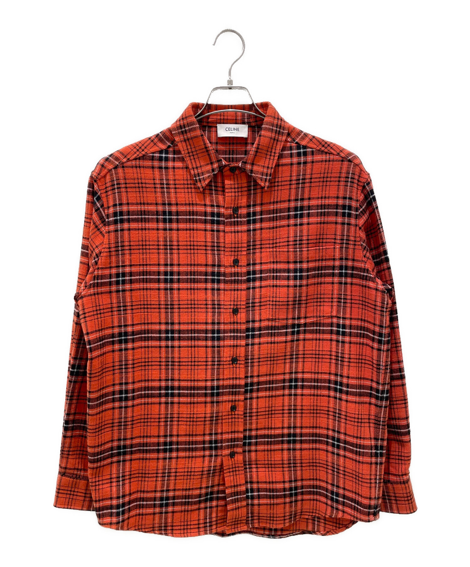 中古・古着通販】CELINE (セリーヌ) Check Cotton Loose Shirt