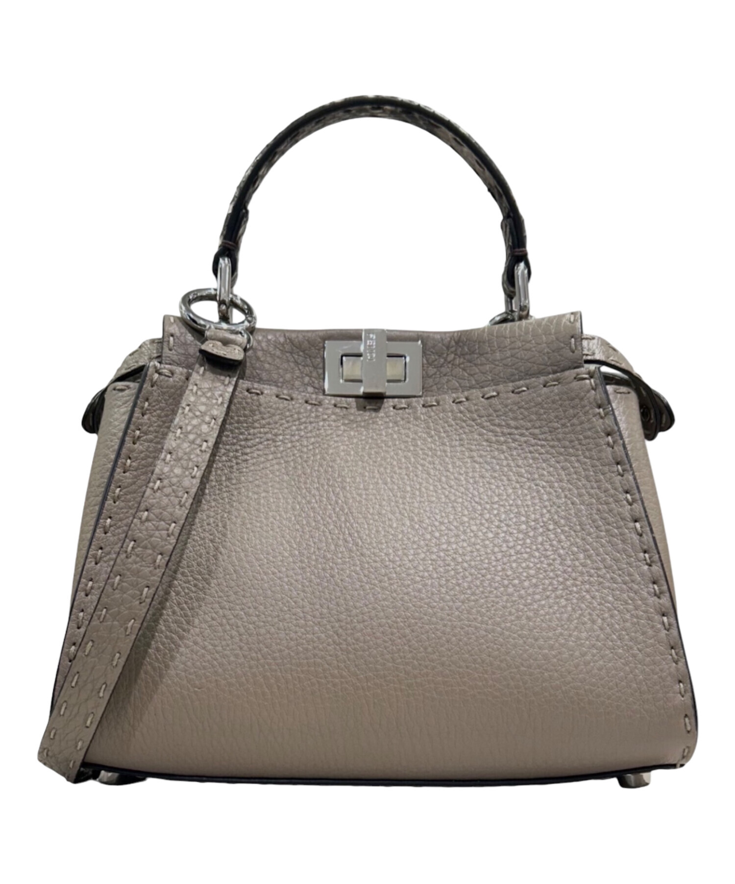 中古・古着通販】FENDI (フェンディ) セレリア ピーカブー ミニ グレー