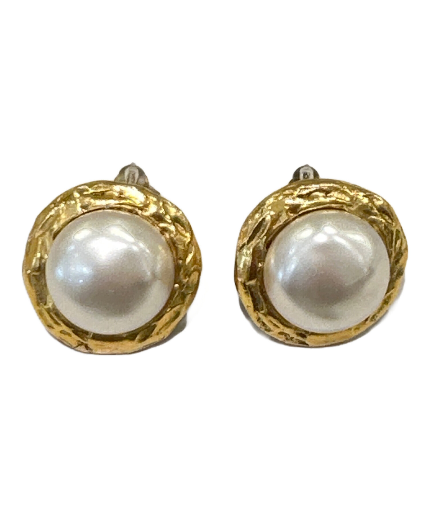 中古・古着通販】CHANEL (シャネル) パールモチーフイヤリング 