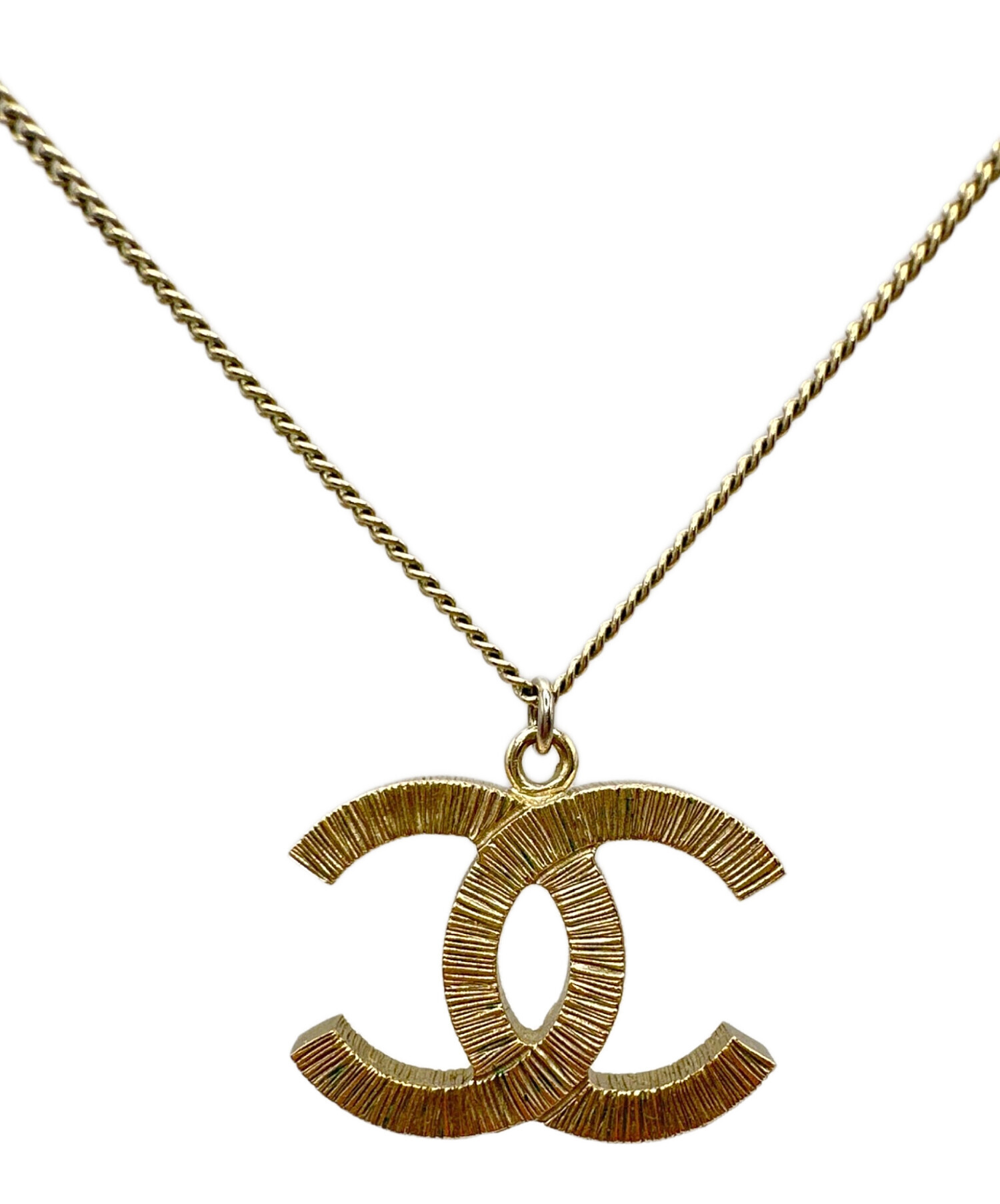 CHANEL シャネル アクセサリー ペンダント ヴィンテージ/Wチェーンココマークネックレス/ゴールド/86cm/ブランドアクセサリー/Aランク/69【中古】 CHANEL(シャネル) 70's coco mark chain necklace ココマーク チェーン
