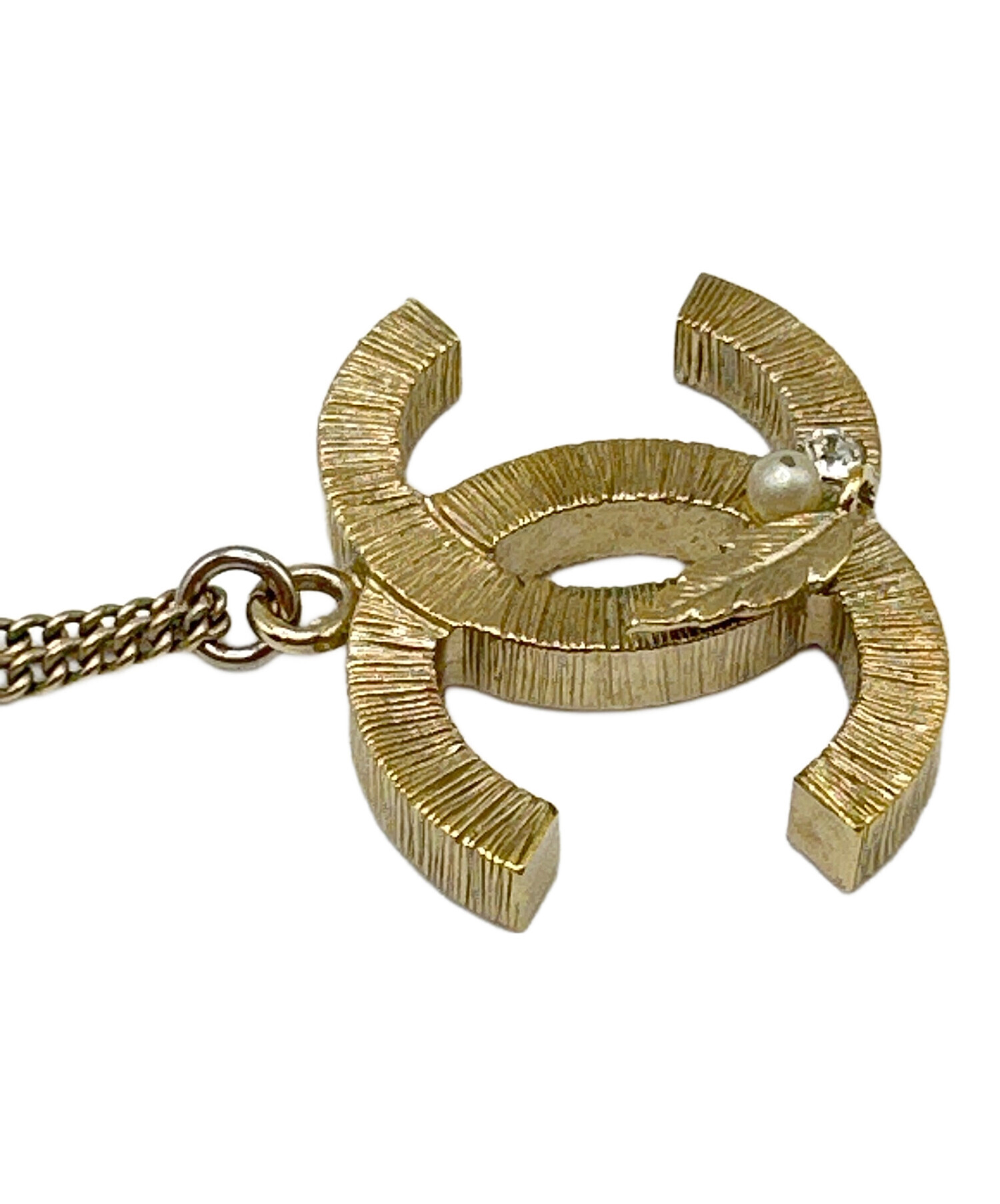中古・古着通販】CHANEL (シャネル) ココマークフェザーネックレス