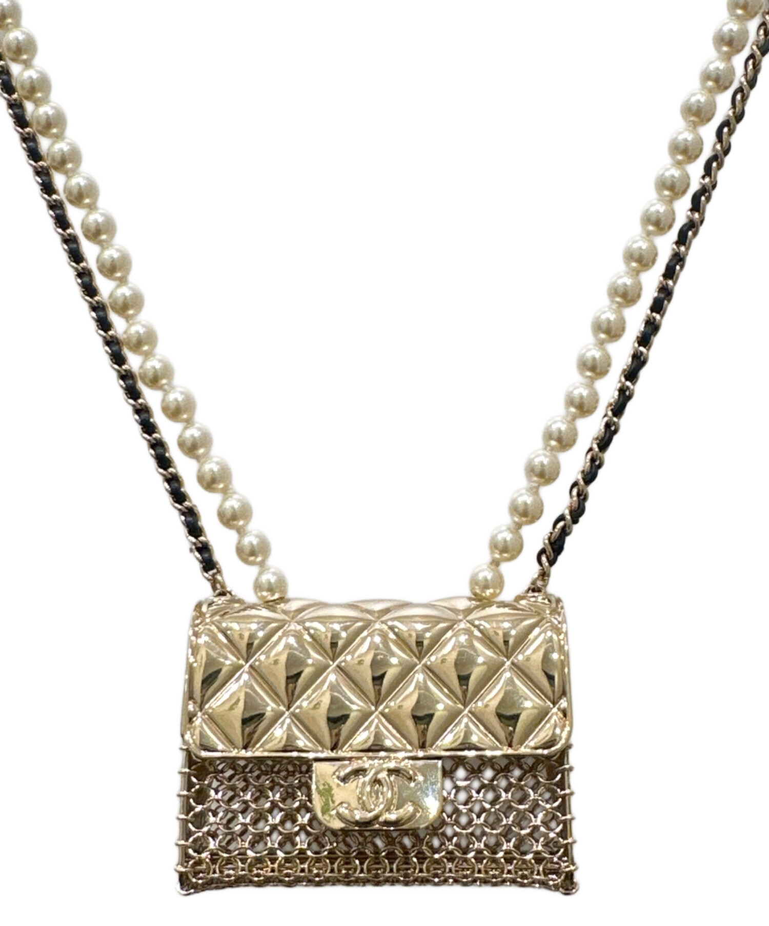 中古・古着通販】CHANEL (シャネル) マトラッセバッグモチーフフェイク