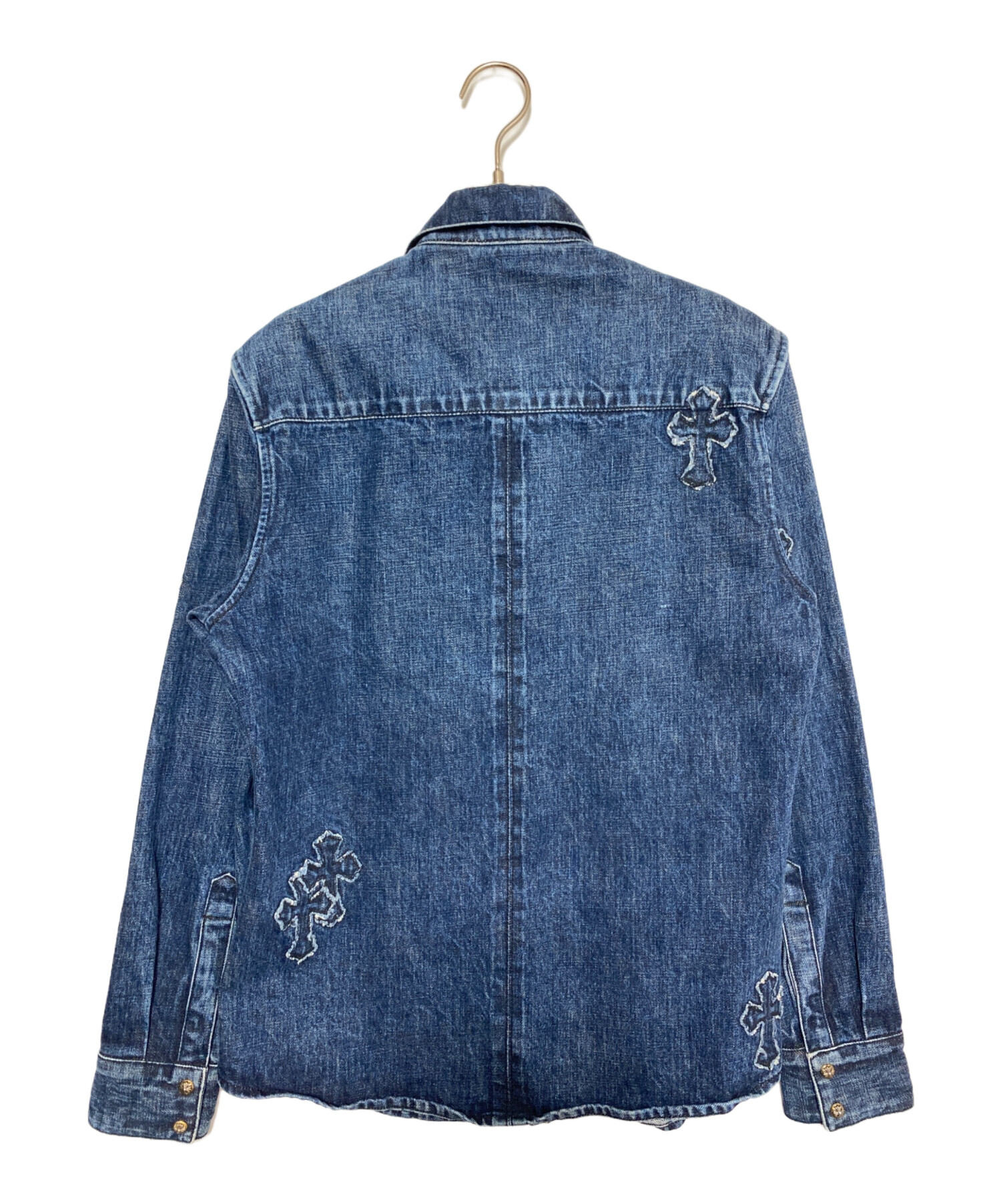 中古・古着通販】CHROME HEARTS (クロムハーツ) クロスパッチデニム