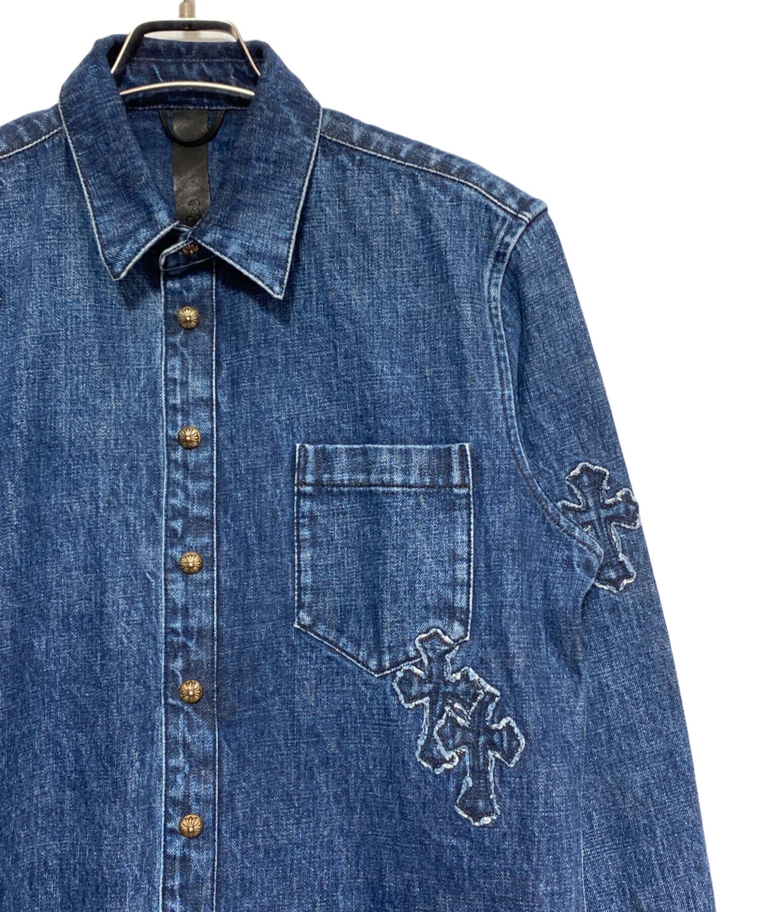 中古・古着通販】CHROME HEARTS (クロムハーツ) クロスパッチデニム