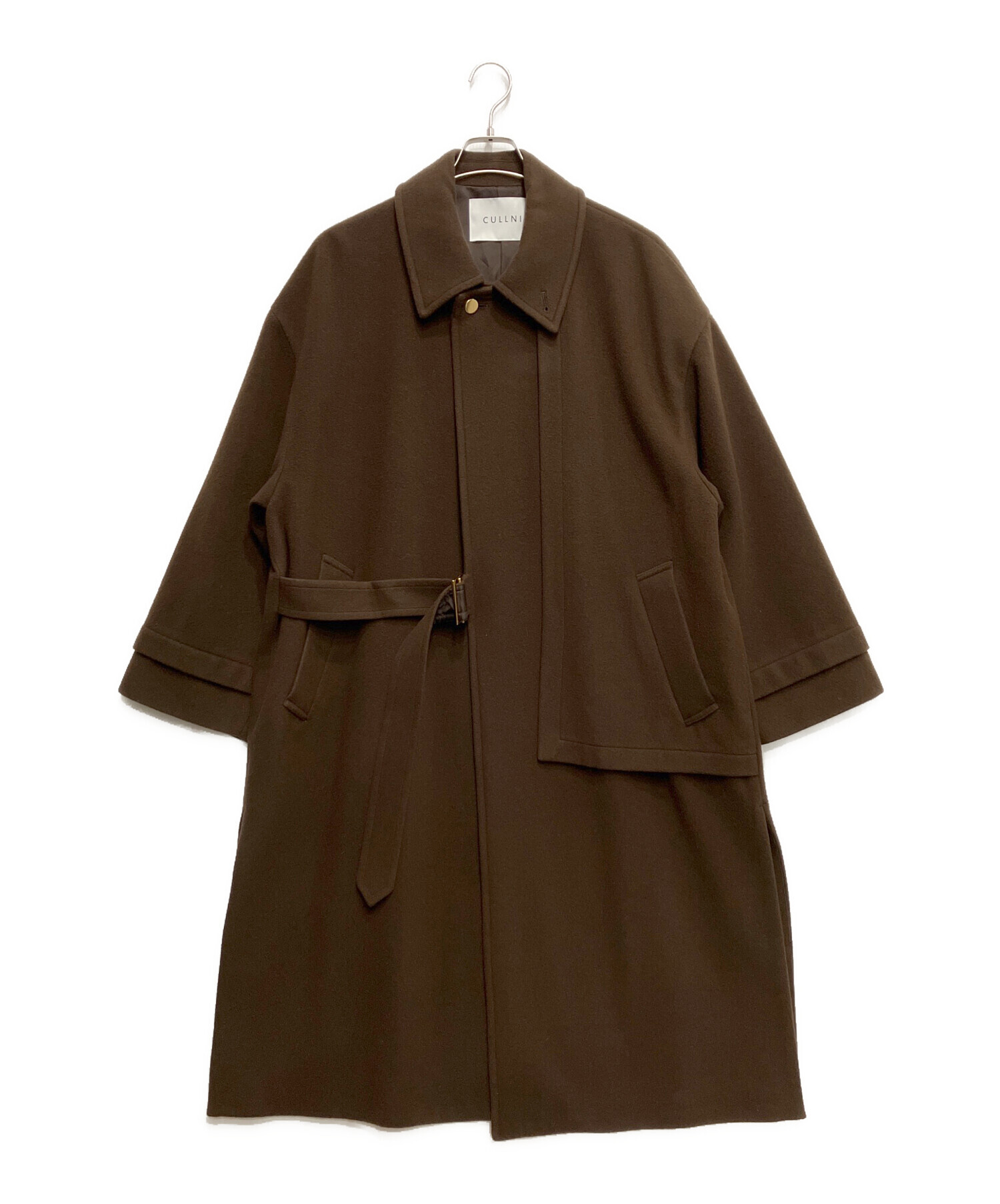 中古・古着通販】CULLNI (クルニ) タイロッケンコート ブラウン サイズ