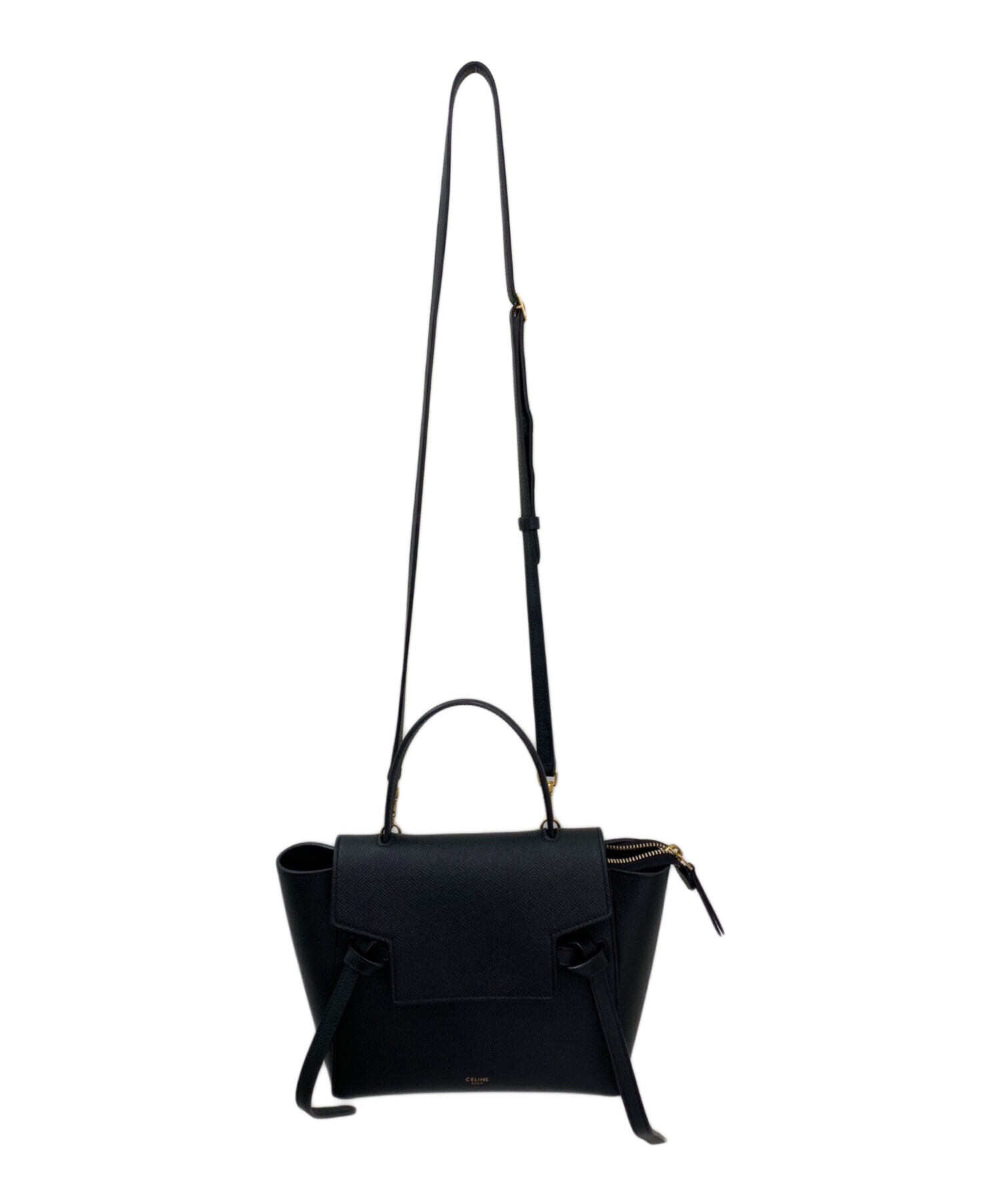 中古・古着通販】CELINE (セリーヌ) ベルトバッグ ナノ ブラック