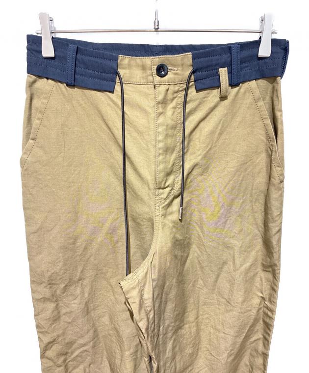 試着のみ未使用sacai 20SS 20-02528M ベルト付きロングパンツ 試着のみ未使用sacai 20SS 20-02528M ベルト付きロングパンツ