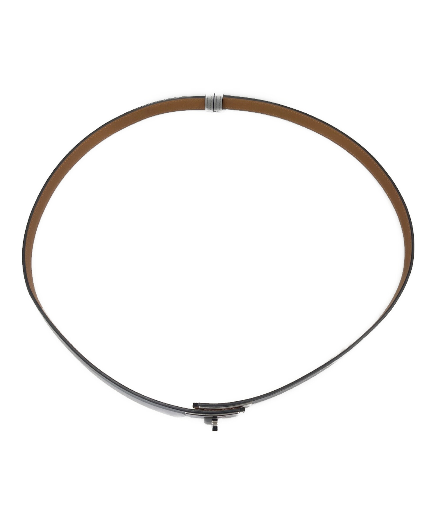 中古・古着通販】HERMES (エルメス) ケリーベルト 18mm ブルーグラシエ