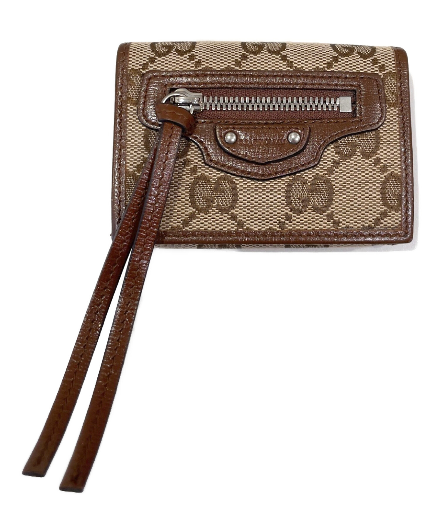 GUCCI×BALENCIAGA コンパクトウォレット 中古・古着通販】GUCCI (グッチ) BALENCIAGA (バレンシアガ) GGネオ
