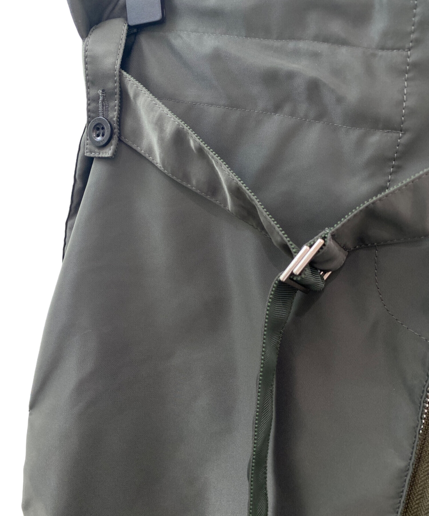 中古・古着通販】sacai (サカイ) Nylon Twill Skirt カーキ サイズ:1