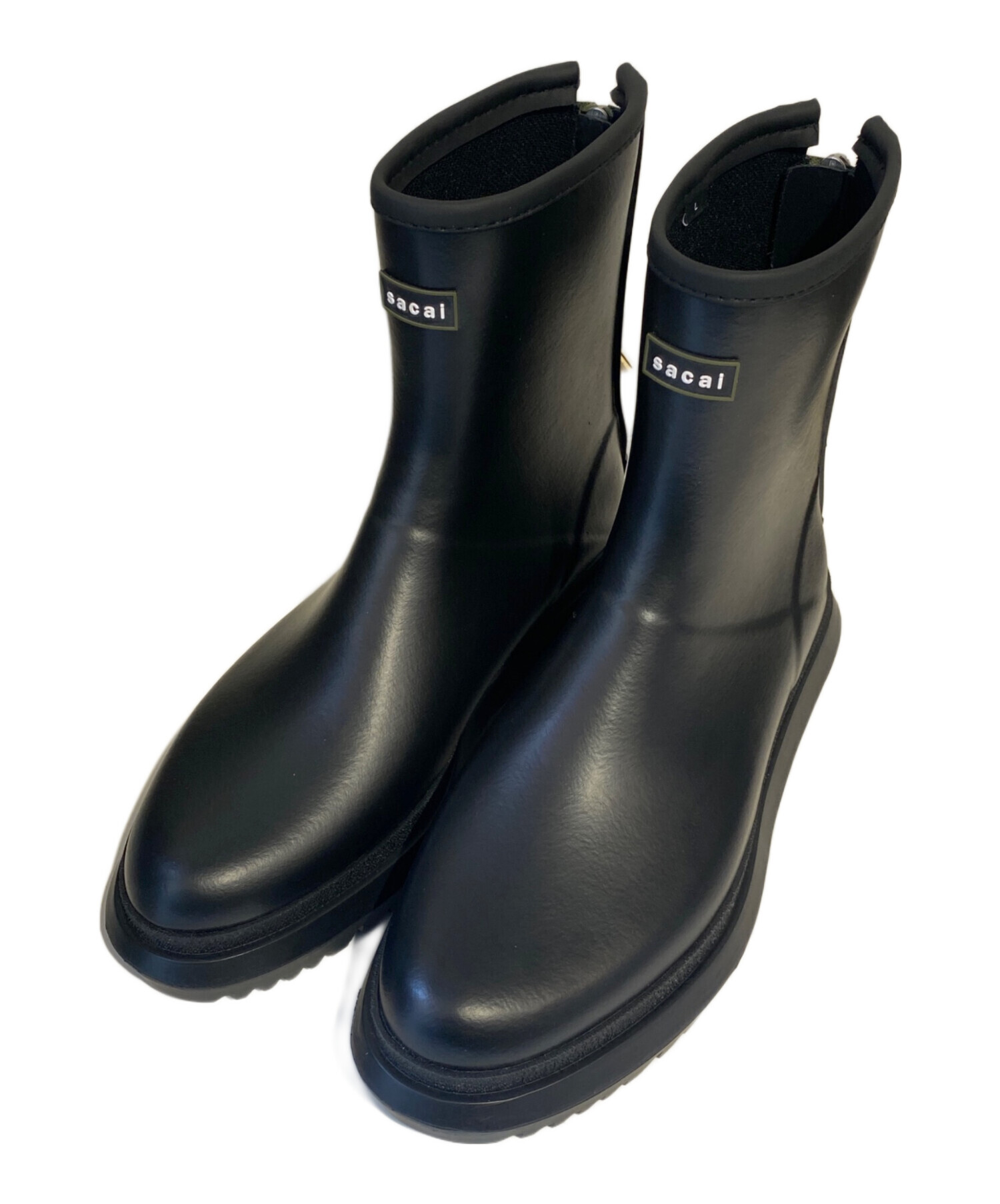 中古・古着通販】sacai (サカイ) Rubber Boots ブラック サイズ:L