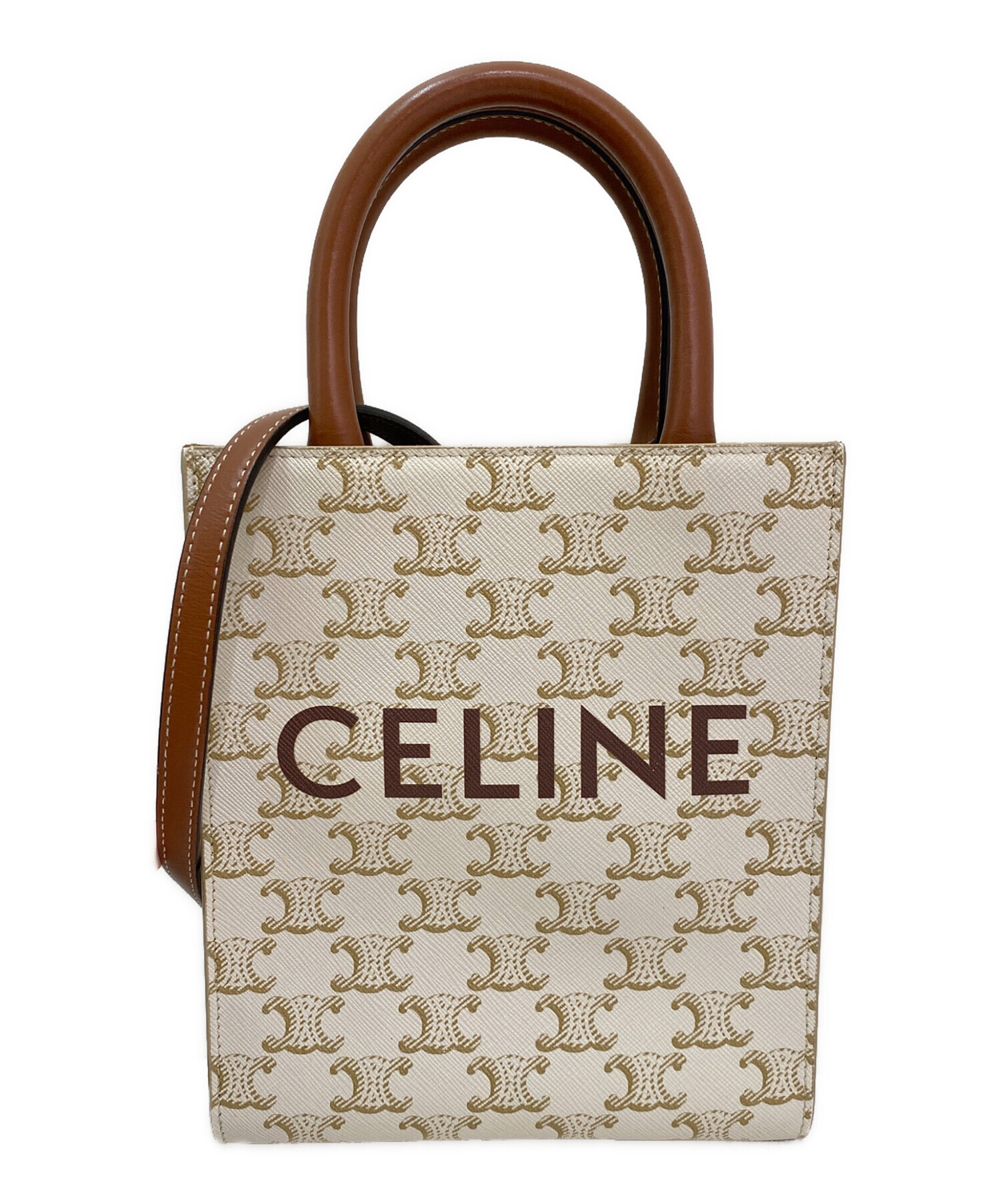 中古・古着通販】CELINE (セリーヌ) ミニバーティカルカバ ホワイト