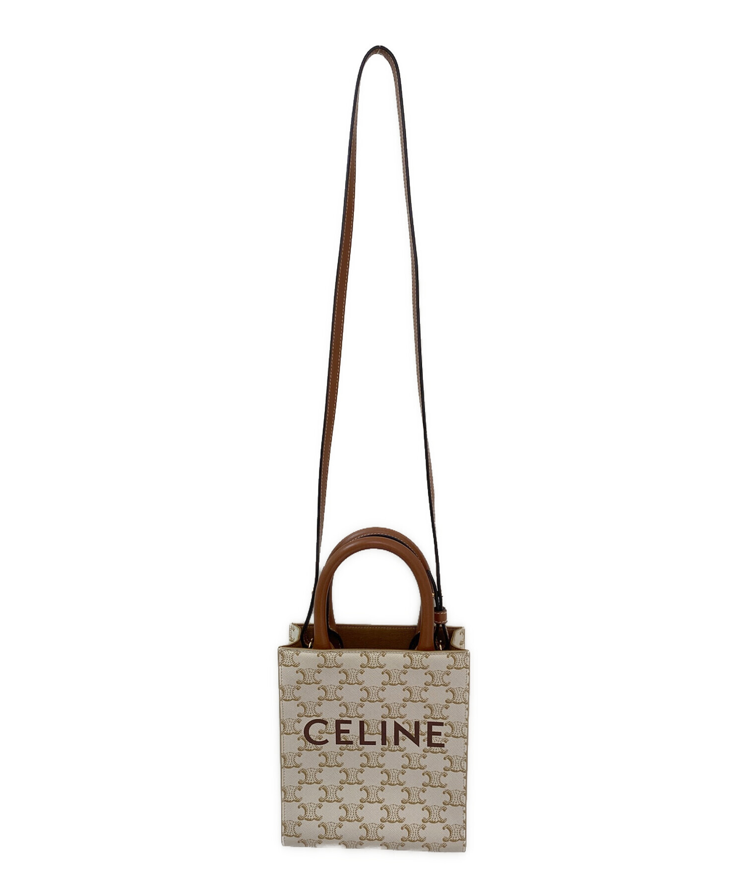 中古・古着通販】CELINE (セリーヌ) ミニバーティカルカバ ホワイト